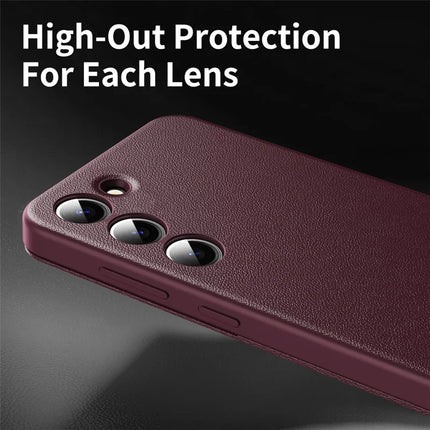 For Samsung Galaxy S23+ Case Leather Phone Cover with View Window Card Slot