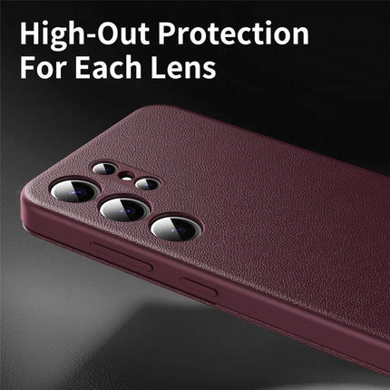 For Samsung Galaxy S23 Ultra Case Leather Phone Cover with View Window Card Slot