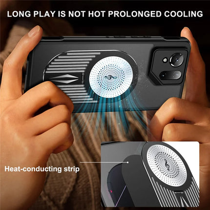 For Asus ROG Phone 9 5G / 9 Pro 5G Case Kickstand Silicone + PC Phone Cover Graphene Heat Dissipation