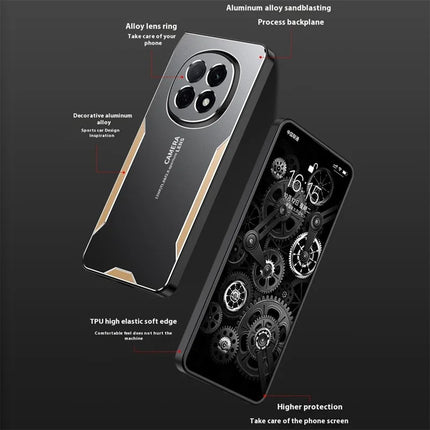 For Oppo A5 Pro 5G Phone Case Aluminium Alloy TPU PC Back Cover