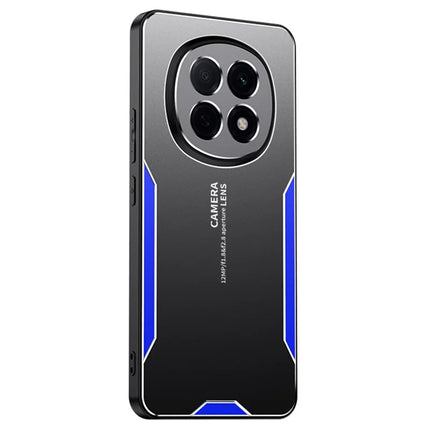 For Oppo A5 Pro 5G Phone Case Aluminium Alloy TPU PC Back Cover - Blue