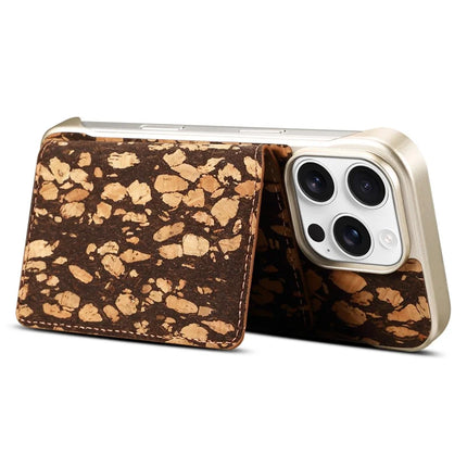For iPhone 16 Pro Magnetic Case Compatible with MagSafe Pattern Print PU + PC Phone Cover with Card Holder