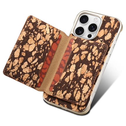 For iPhone 16 Pro Magnetic Case Compatible with MagSafe Pattern Print PU + PC Phone Cover with Card Holder