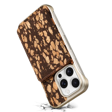 For iPhone 16 Pro Magnetic Case Compatible with MagSafe Pattern Print PU + PC Phone Cover with Card Holder