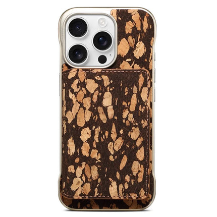 For iPhone 16 Pro Magnetic Case Compatible with MagSafe Pattern Print PU + PC Phone Cover with Card Holder