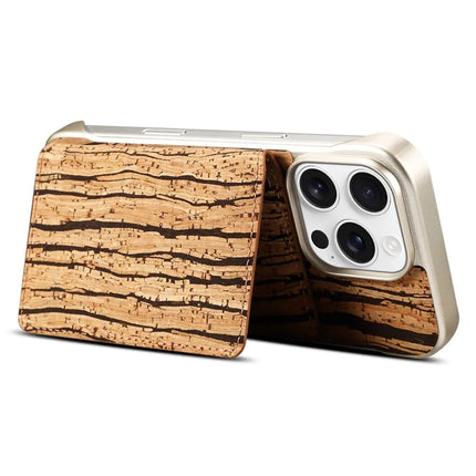 For iPhone 16 Pro Magnetic Case Compatible with MagSafe Pattern Print PU + PC Phone Cover with Card Holder