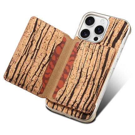 For iPhone 16 Pro Magnetic Case Compatible with MagSafe Pattern Print PU + PC Phone Cover with Card Holder