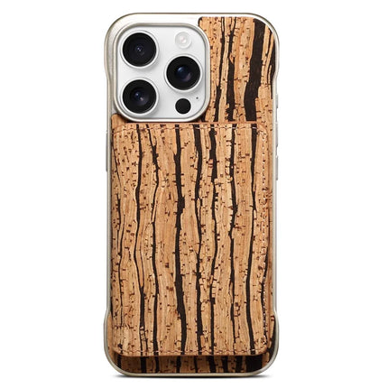 For iPhone 16 Pro Magnetic Case Compatible with MagSafe Pattern Print PU + PC Phone Cover with Card Holder