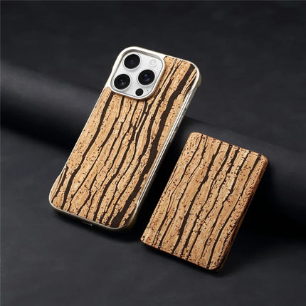 For iPhone 16 Pro Magnetic Case Compatible with MagSafe Pattern Print PU + PC Phone Cover with Card Holder