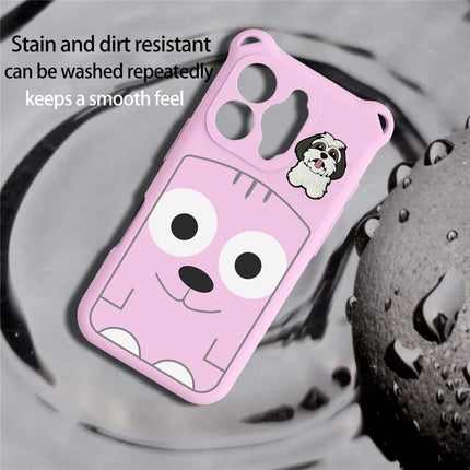 For iPhone 16 Pro Max Case Cartoon Dog EVA Anti Drop Phone Cover with Camera Lens Cover