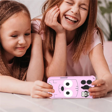 For iPhone 16 Pro Max Case Cartoon Dog EVA Anti Drop Phone Cover with Camera Lens Cover