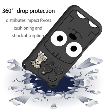 For iPhone 16 Pro Max Case Cartoon Dog EVA Anti Drop Phone Cover with Camera Lens Cover