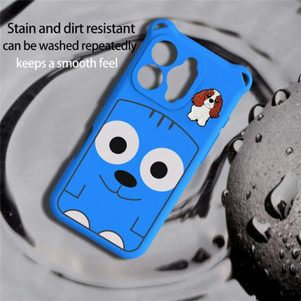 For iPhone 16 Pro Max Case Cartoon Dog EVA Anti Drop Phone Cover with Camera Lens Cover