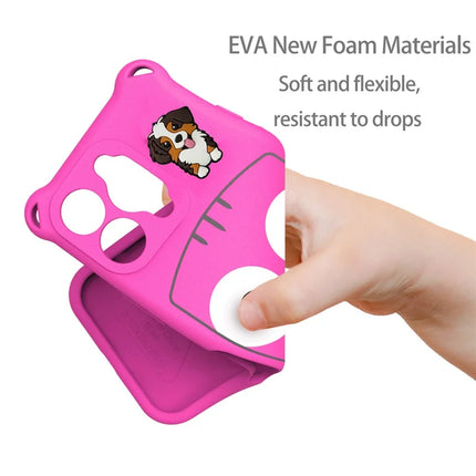 For iPhone 16 Pro Max Case Cartoon Dog EVA Anti Drop Phone Cover with Camera Lens Cover