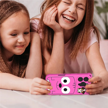 For iPhone 16 Pro Max Case Cartoon Dog EVA Anti Drop Phone Cover with Camera Lens Cover