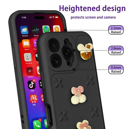 For iPhone 16 Pro Max Case Butterfly Floral Series 3D Pattern EVA Anti Drop Phone Cover