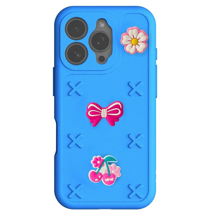 For iPhone 16 Pro Max Case Butterfly Floral Series 3D Pattern EVA Anti Drop Phone Cover