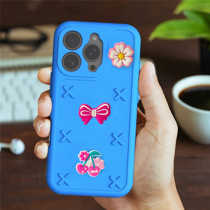 For iPhone 16 Pro Max Case Butterfly Floral Series 3D Pattern EVA Anti Drop Phone Cover