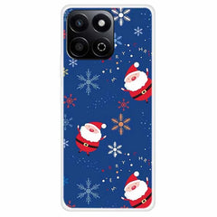 TPU Phone Case For Honor Play 60 Plus 5G / 200 Smart 5G / Play 9T / X7c 4G Festive Christmas Pattern Protective Cover - Swing