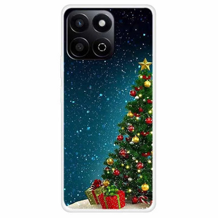 TPU Phone Case For Honor Play 60 Plus 5G / 200 Smart 5G / Play 9T / X7c 4G Festive Christmas Pattern Protective Cover - Christmas Tree