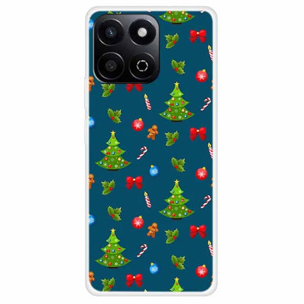 TPU Phone Case For Honor Play 60 Plus 5G / 200 Smart 5G / Play 9T / X7c 4G Festive Christmas Pattern Protective Cover - Small Tree