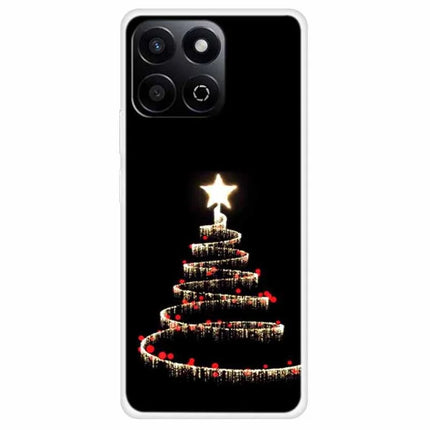 TPU Phone Case For Honor Play 60 Plus 5G / 200 Smart 5G / Play 9T / X7c 4G Festive Christmas Pattern Protective Cover - Strip