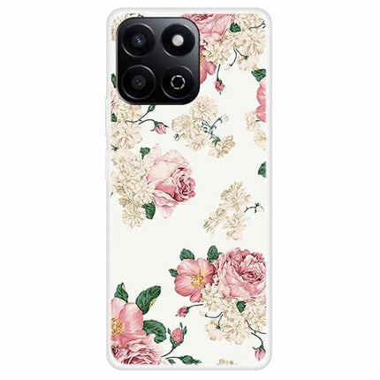 Phone Case For Honor Play 60 Plus 5G / 200 Smart 5G / Play 9T / X7c 4G TPU Pattern Printing Anti-Fall Cover - Flowers