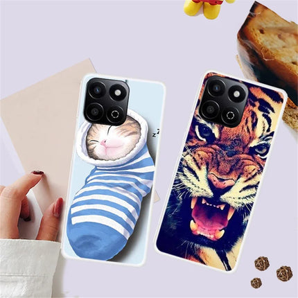 Phone Case For Honor Play 60 Plus 5G / 200 Smart 5G / Play 9T / X7c 4G TPU Pattern Printing Anti-Fall Cover
