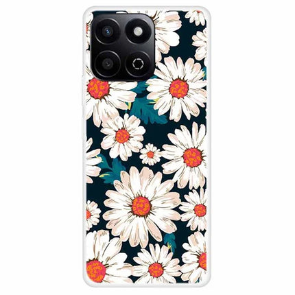 Phone Case For Honor Play 60 Plus 5G / 200 Smart 5G / Play 9T / X7c 4G TPU Pattern Printing Anti-Fall Cover - Daisy