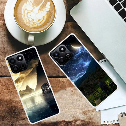 TPU Case for Honor X7c 4G / 200 Smart 5G / Play9T 5G / Play 60 Plus 5G Pattern Printing Anti-Drop Phone Back Cover