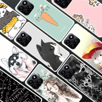 TPU Case for Honor X7c 4G / 200 Smart 5G / Play9T 5G / Play 60 Plus 5G Pattern Printing Anti-Drop Phone Back Cover