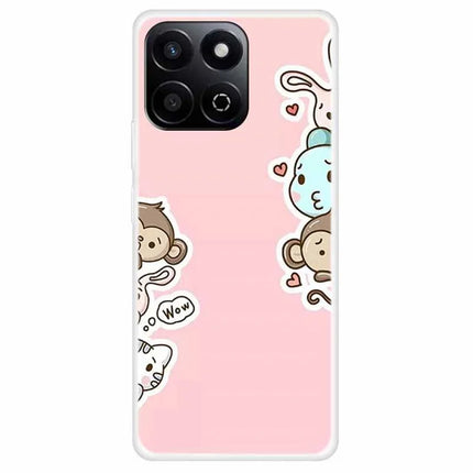 TPU Case for Honor X7c 4G / 200 Smart 5G / Play9T 5G / Play 60 Plus 5G Pattern Printing Anti-Drop Phone Back Cover - Wow