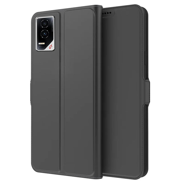 For Honor GT Case Shockproof TPU Inner Shell Leather Phone Cover Card Slot - Black