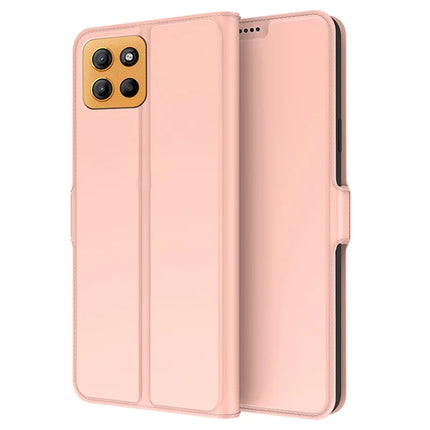 For Motorola Moto G15 4G Case Shockproof TPU Inner Shell Leather Phone Cover Card Slot - Rose Gold