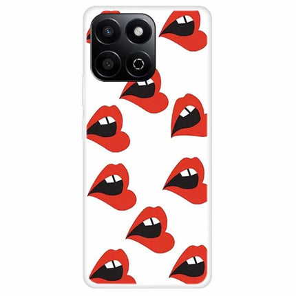 TPU Phone Case For Honor Play 60 Plus 5G  /  200 Smart 5G  /  Play 9T  /  X7c 4G Pattern Printing Soft Protective Cover - Mouth