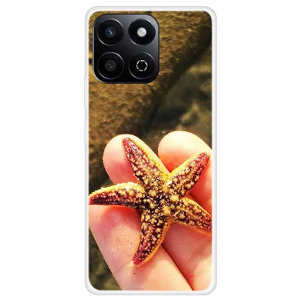 TPU Phone Case For Honor Play 60 Plus 5G  /  200 Smart 5G  /  Play 9T  /  X7c 4G Pattern Printing Soft Protective Cover - Starfish