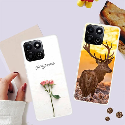 TPU Phone Case For Honor Play 60 Plus 5G  /  200 Smart 5G  /  Play 9T  /  X7c 4G Pattern Printing Soft Protective Cover