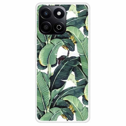 TPU Phone Case For Honor Play 60 Plus 5G  /  200 Smart 5G  /  Play 9T  /  X7c 4G Pattern Printing Soft Protective Cover - Banana Leaves