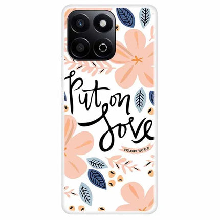 TPU Case For Honor Play 60 Plus 5G  /  200 Smart 5G  /  Play 9T  /  X7c 4G Pattern Printed Shockproof Phone Cover - Put on Love