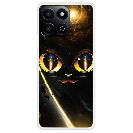TPU Case For Honor Play 60 Plus 5G  /  200 Smart 5G  /  Play 9T  /  X7c 4G Pattern Printed Shockproof Phone Cover - Cat Eyes