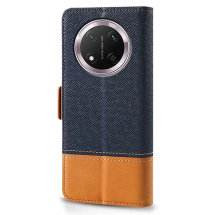 Phone Case for Honor Magic7 Lite 5G / X9c 5G / X60 Pro 5G Color Splicing PU Leather Wallet Phone Cover