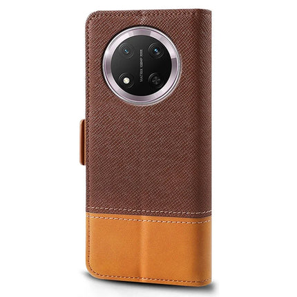 Phone Case for Honor Magic7 Lite 5G / X9c 5G / X60 Pro 5G Color Splicing PU Leather Wallet Phone Cover