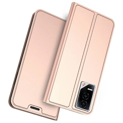 For Honor GT Case PU Leather Phone Cover with Card Holder Stand Magnetic Closure - Rose Gold