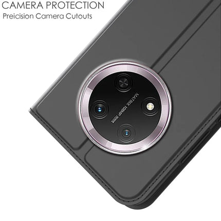Leather Phone Case for Honor Magic7 Lite 5G / X9c 5G / X60 Pro 5G Card Holder Stand Magnetic Closure Mobile Cover
