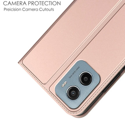 For Motorola Moto E15 4G  /  G05 4G Case PU Leather Phone Cover with Card Holder Stand Magnetic Closure