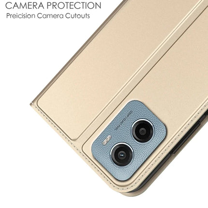 For Motorola Moto E15 4G  /  G05 4G Case PU Leather Phone Cover with Card Holder Stand Magnetic Closure