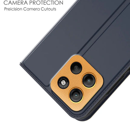 For Motorola Moto G15 4G Case PU Leather Phone Cover with Card Holder Stand Magnetic Closure