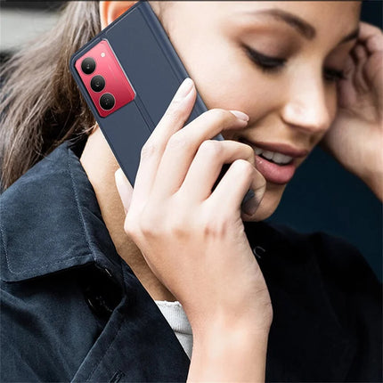 For Realme 14x 5G / V60 Pro Case PU Leather Phone Cover with Card Holder Stand Magnetic Closure