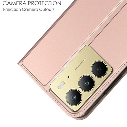 For Realme C75 Case PU Leather Phone Cover with Card Holder Stand Magnetic Closure