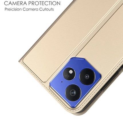For Realme Neo7 5G Case PU Leather Phone Cover with Card Holder Stand Magnetic Closure